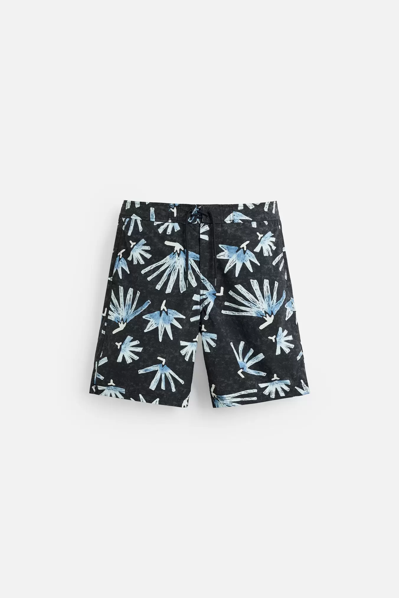 LANGE, BLOMSTREDE BADESHORTS