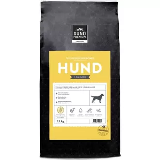 Sund Premium Hund Lam og Ris 12 kg