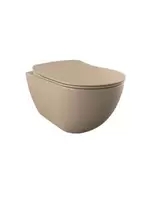 Creavit Cappuccino rimless toilet excl. toiletsæde