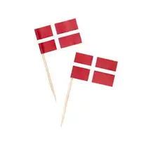 Cocktailflag Danmark 20 stk.