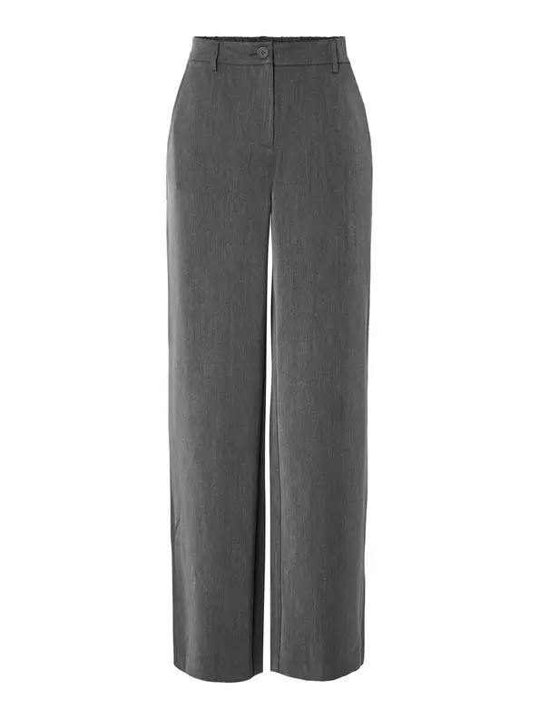 Product carousel image - PCKAMIL BREDE BUKSER, Dark Grey Melange | 1