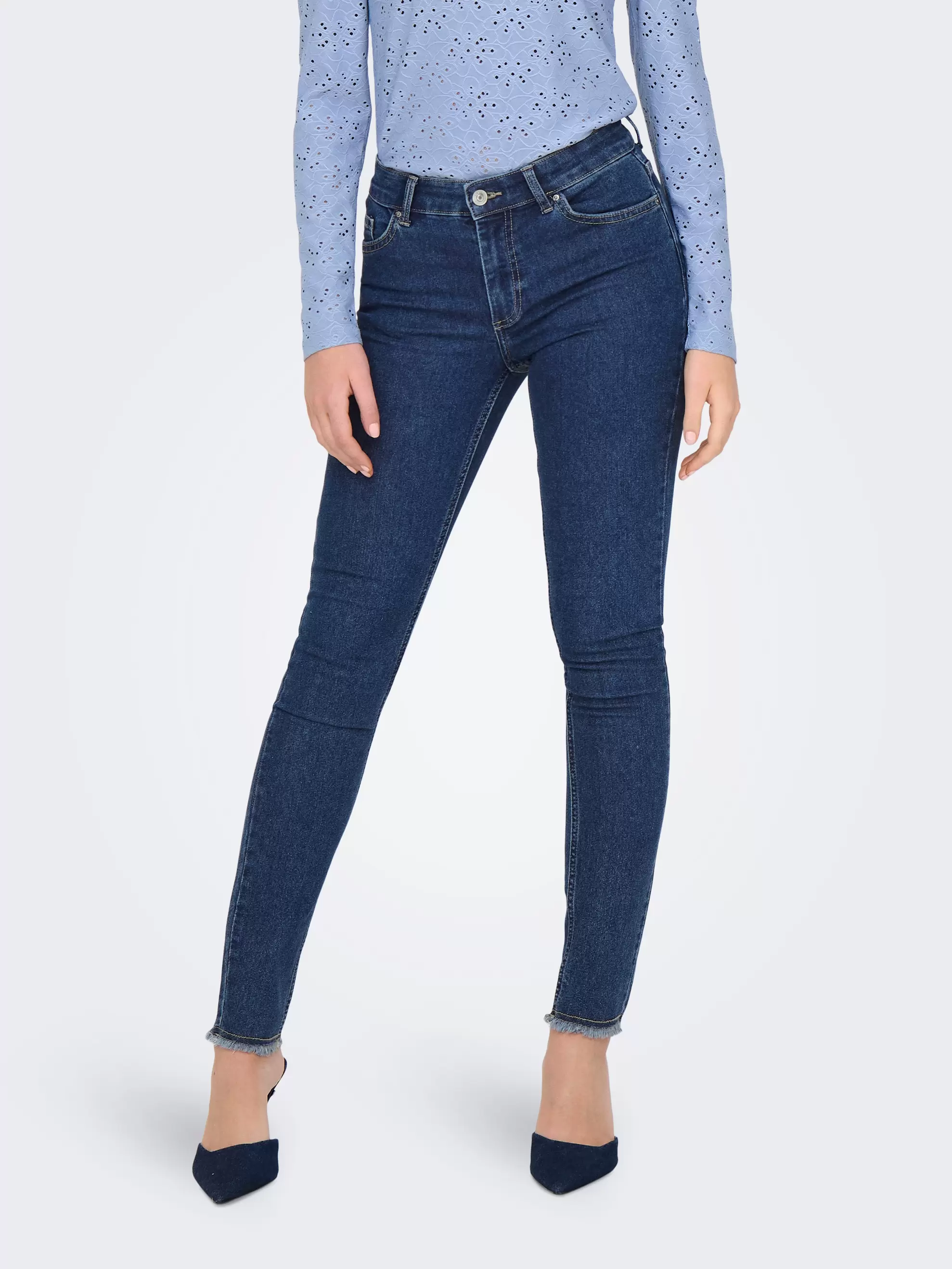 ONLHUSH Mellemhøj talje Skinny fit Jeans
