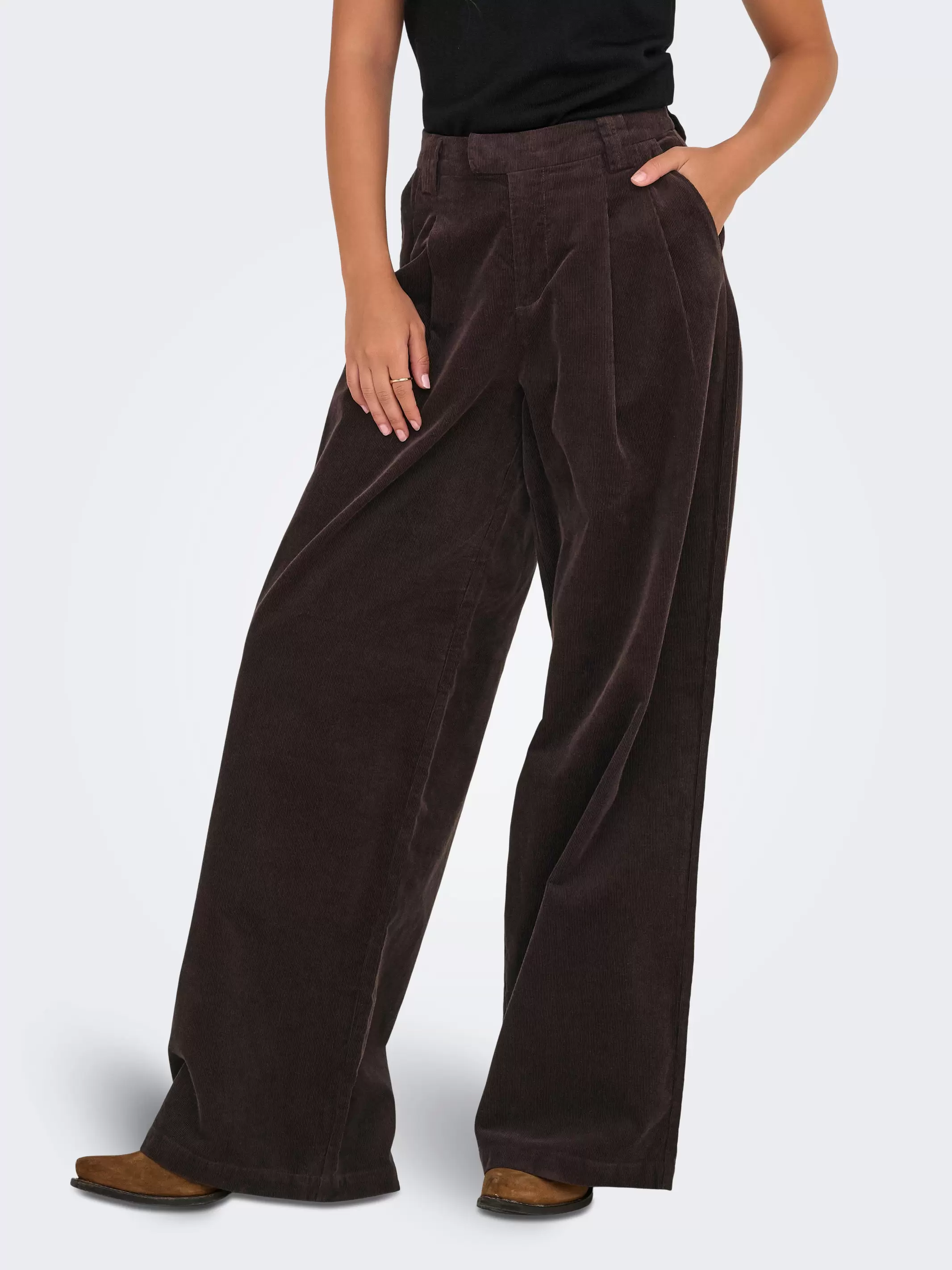 ONLSVEA-NESSA Wide leg fit corduroy bukser