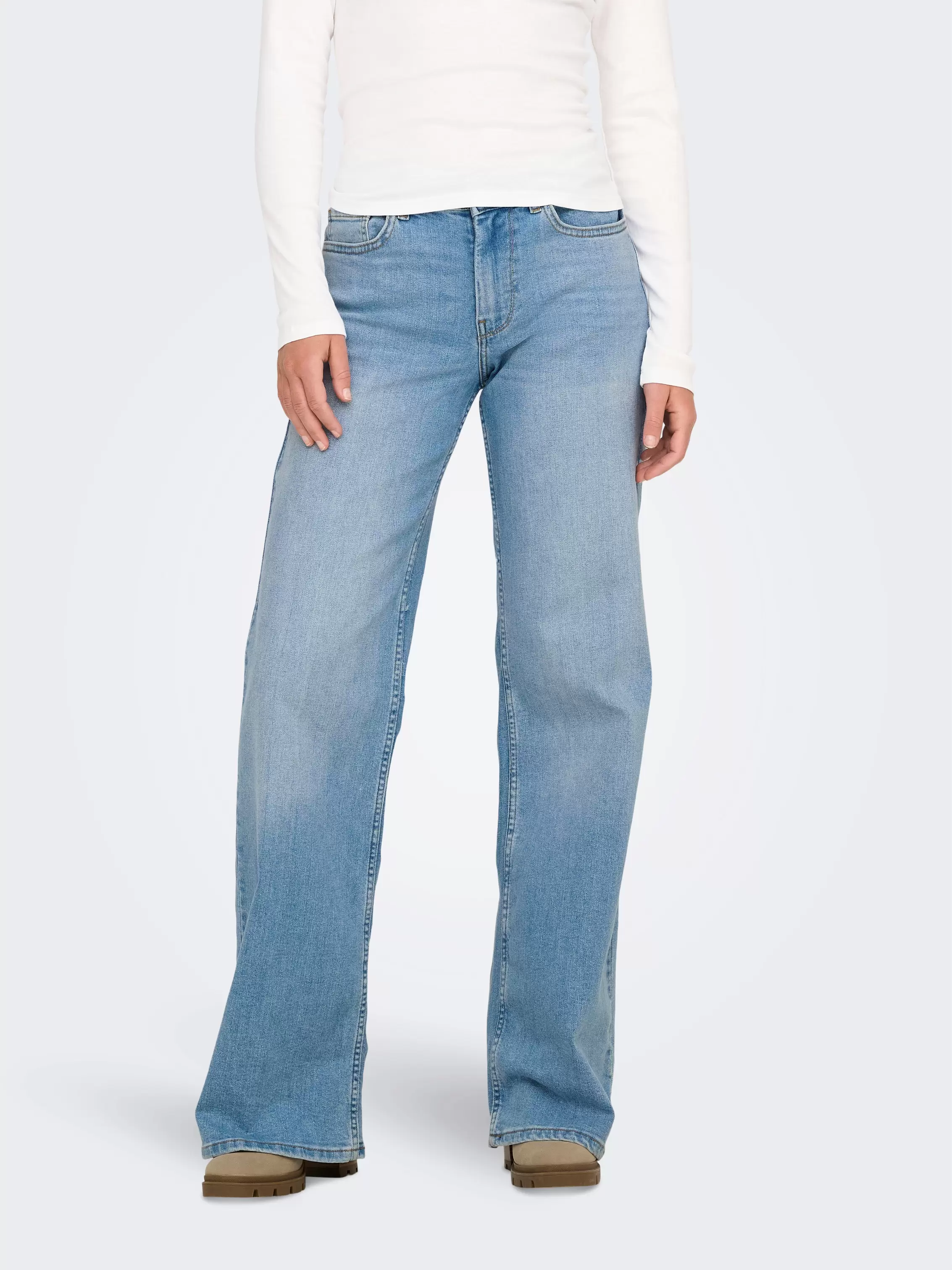 ONLCHRIS mid waist Wide leg fit Jeans