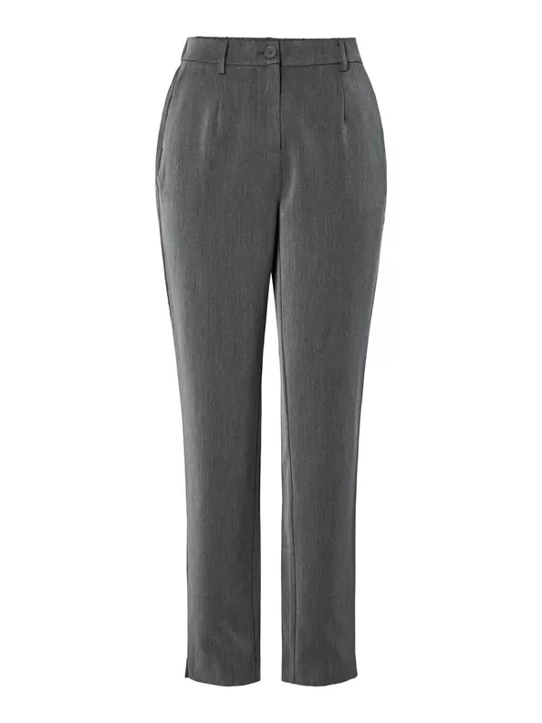 Product carousel image - PCKAMIL ANKLE BUKSER, Dark Grey Melange | 1