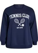 Sporty sweatshirt med print