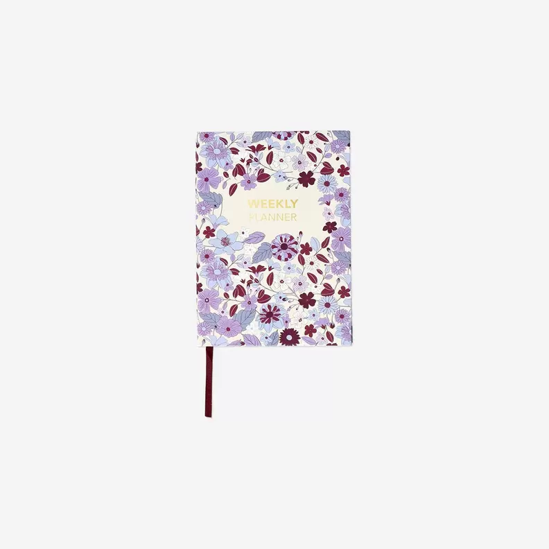 Blomstret ugentlig planner
