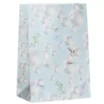 24 levnedsmiddelgodkendte poser af papir, 16×9×23 cm – bobler & sagndyr