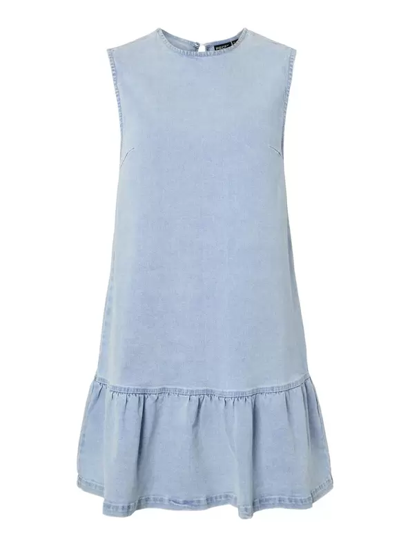 Product carousel image - PCMONICA DENIM KORT KJOLE, Light Blue Denim | 1