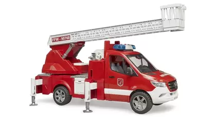 Bruder MB Sprinter brandbil med stige, vandpumpe, lyd- og lysmodul