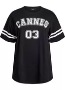 Sporty oversize college t-shirt