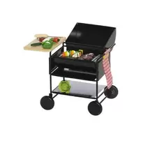Miniaturekit grill m. tilbehør