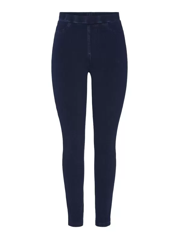 Product carousel image - PCJUMBO FOXY MW JEGGINGS, Dark Blue | 1