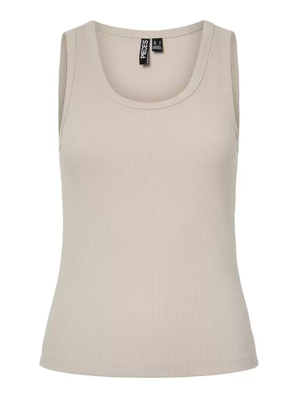 Product carousel image - PCMAY RIBBET TANKTOP, Silver Gray | 1