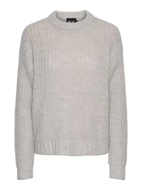 Product carousel image - PCNINA STRIKTRØJE, Silver Gray | 1