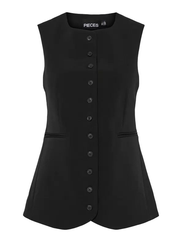 Product carousel image - PCTEMPRE LANG VEST, Black | 1