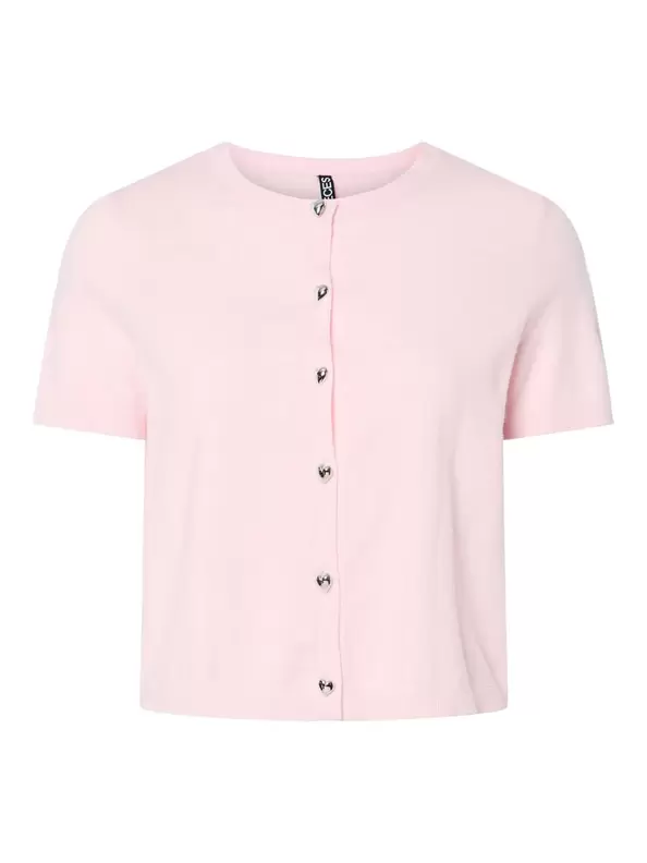 Product carousel image - PCORINA STRIKKET CARDIGAN, Pink-A-Boo | 1