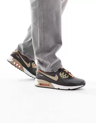 Nike Air Max - 90 Drift - Sneakers i mørkegrå og kakigrøn