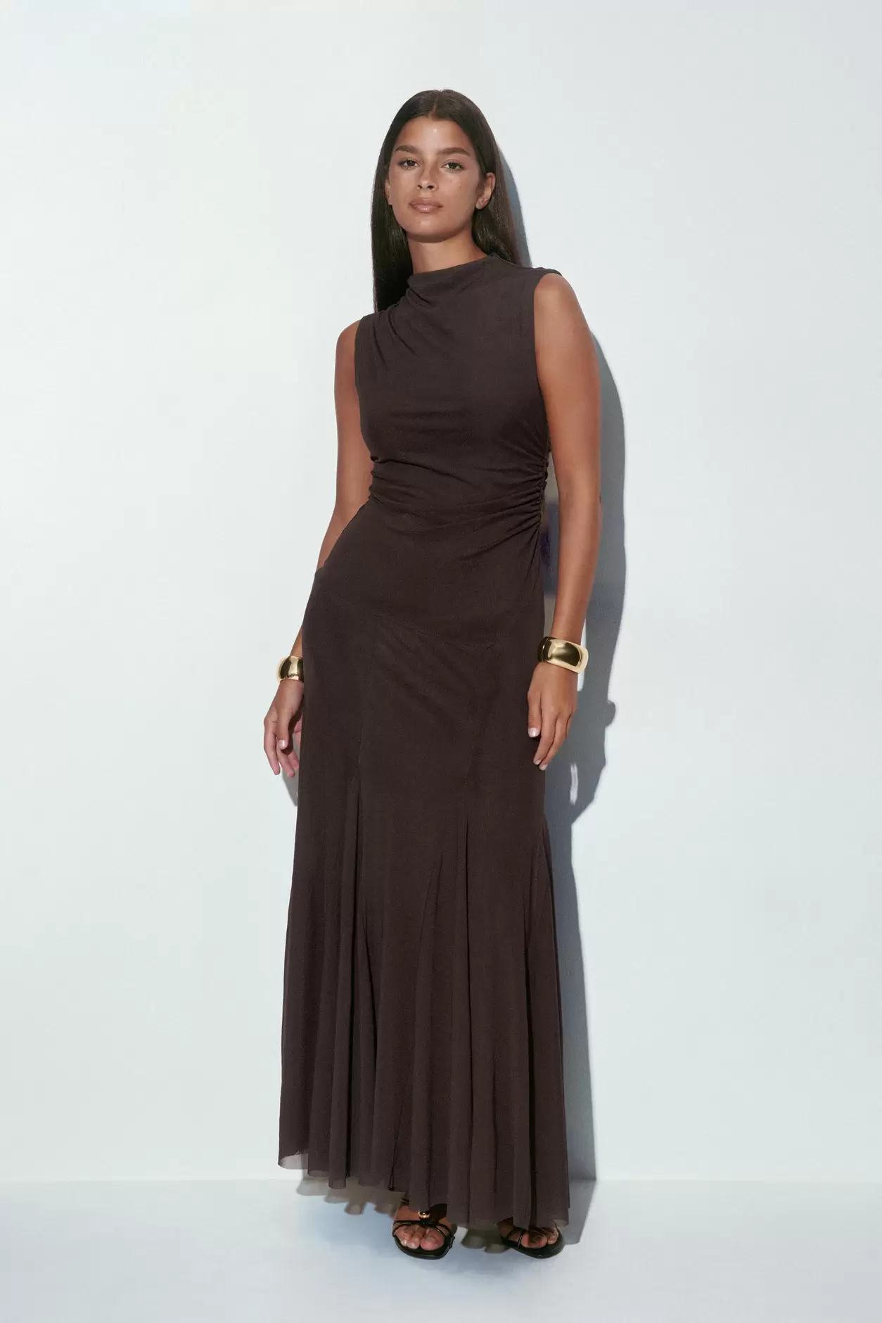 Dropped waist maxi dress
