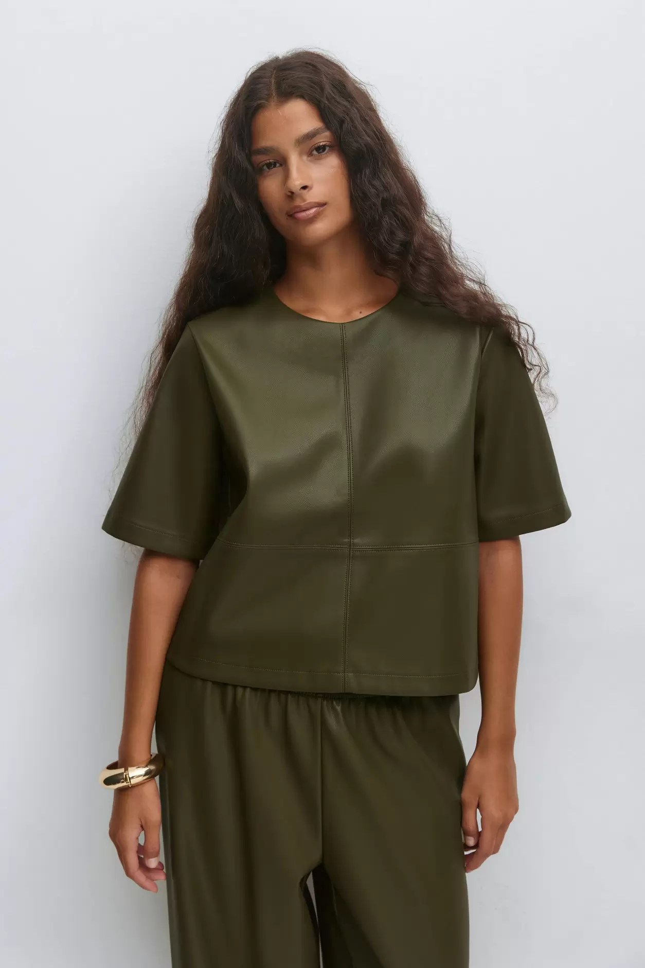 Pu boxy tee