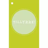 Tags dobbelte Tillykke 10 stk