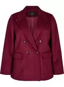 Blazer med dobbeltradet lukning og klassisk revers