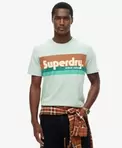 Afslappet Terrain Logo T-shirt med striber