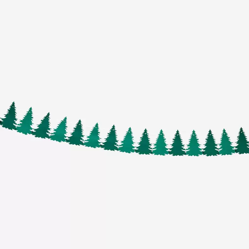 Papirguirlande til juletræ - 300 cm