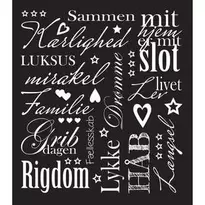 Rub on ord DK hvid tekst