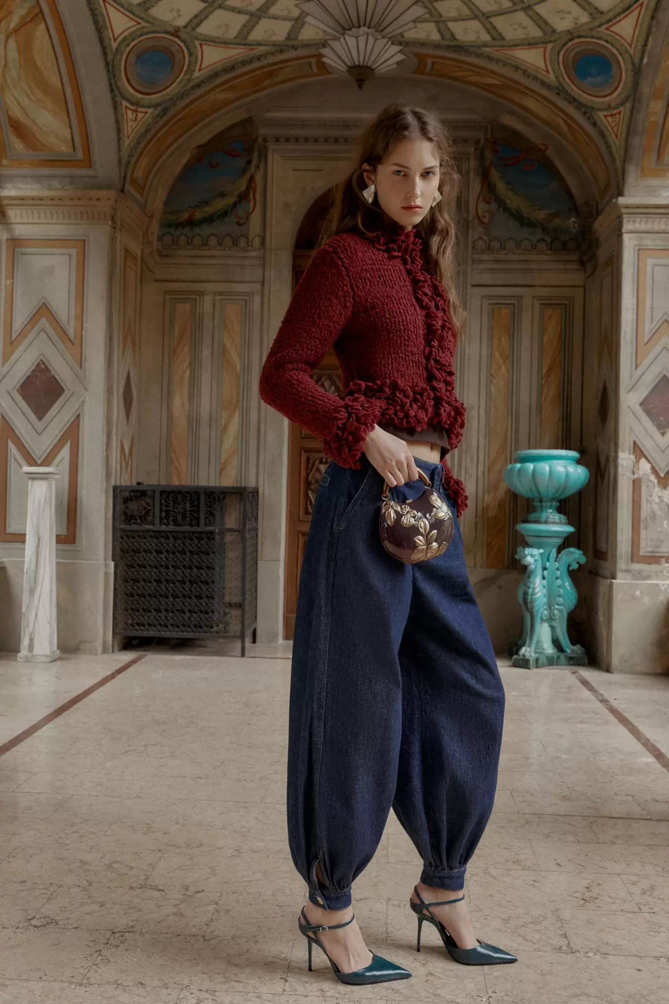 STIV TASKE MED BLOMSTER