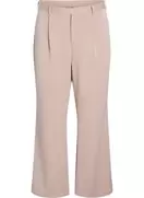 Habitbukser med høj talje og lige ben