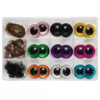 Øjne af glas 3 cm 18 stk fvmix