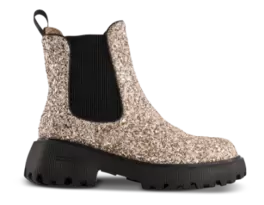 Woden Aya Glitter Chelsea Støvle Guld WS162