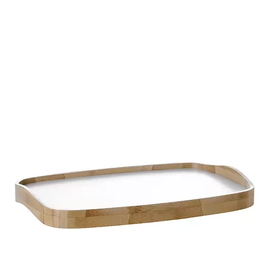 Stelton Emma bambus bakke hvid 43x30 cm