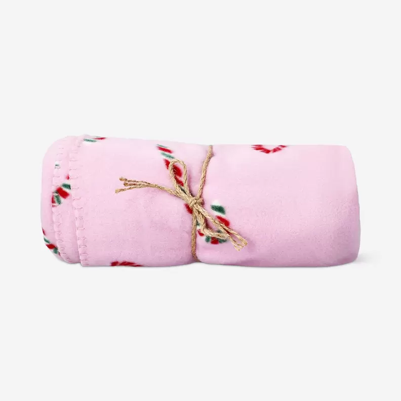 Fleecetæppe med print af sukkerrør - 180x130 cm