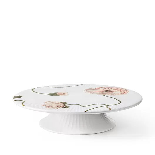 Hammershøi Poppy kagefad på fod hvid Ø30 cm