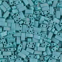 MIYUKI Half tila mat blågr 5g – HTL0412FR Opaque Turquoise Green Matted AB