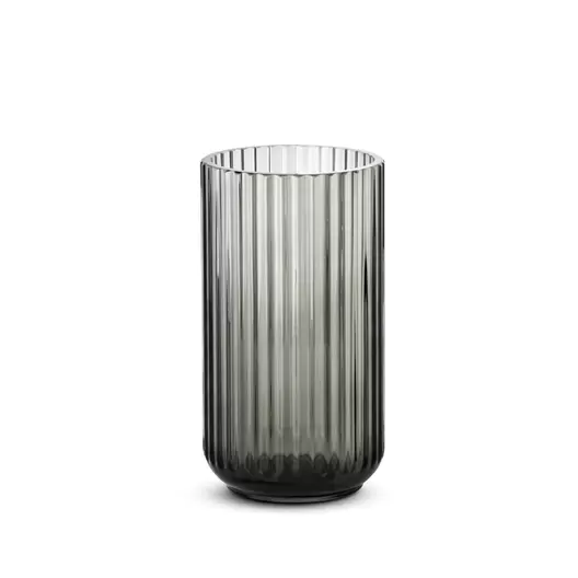 Lyngby vase røgfarvet 20 cm