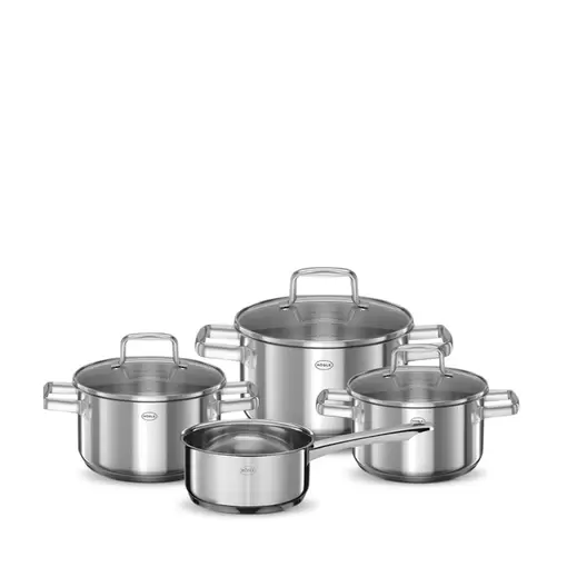Rösle Moments grydesæt rustfrit stål med glaslåg 7 dele
