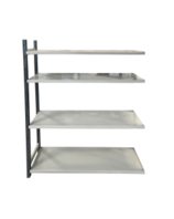 Værktøjsreol m/4 hylder Forlængersektion restsalg/brugt