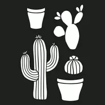 Skabelon 21x30 Kaktusser