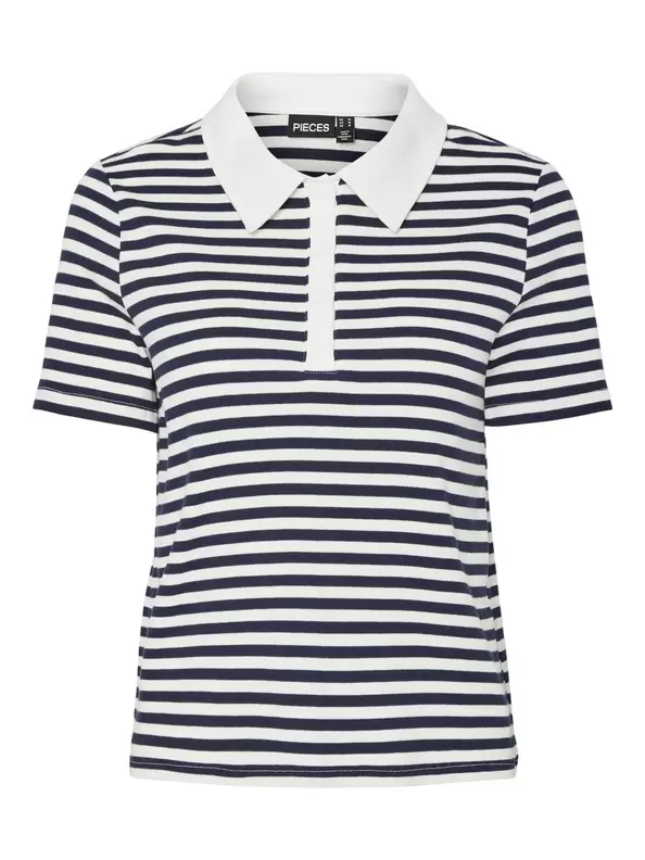 Product carousel image - PCDONNA RIB POLO TOP, Maritime Blue | 1