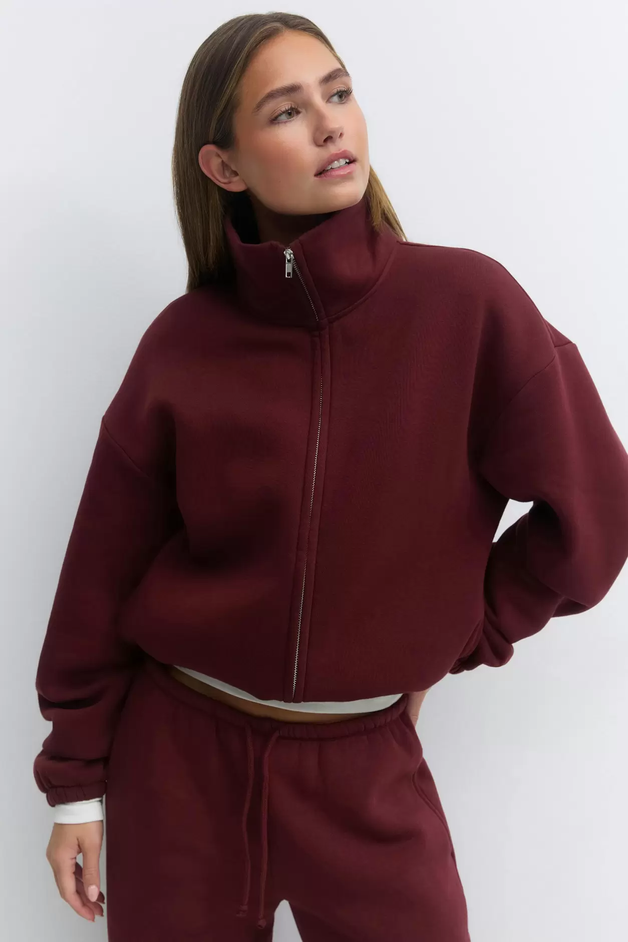 Soft sport zip sweater