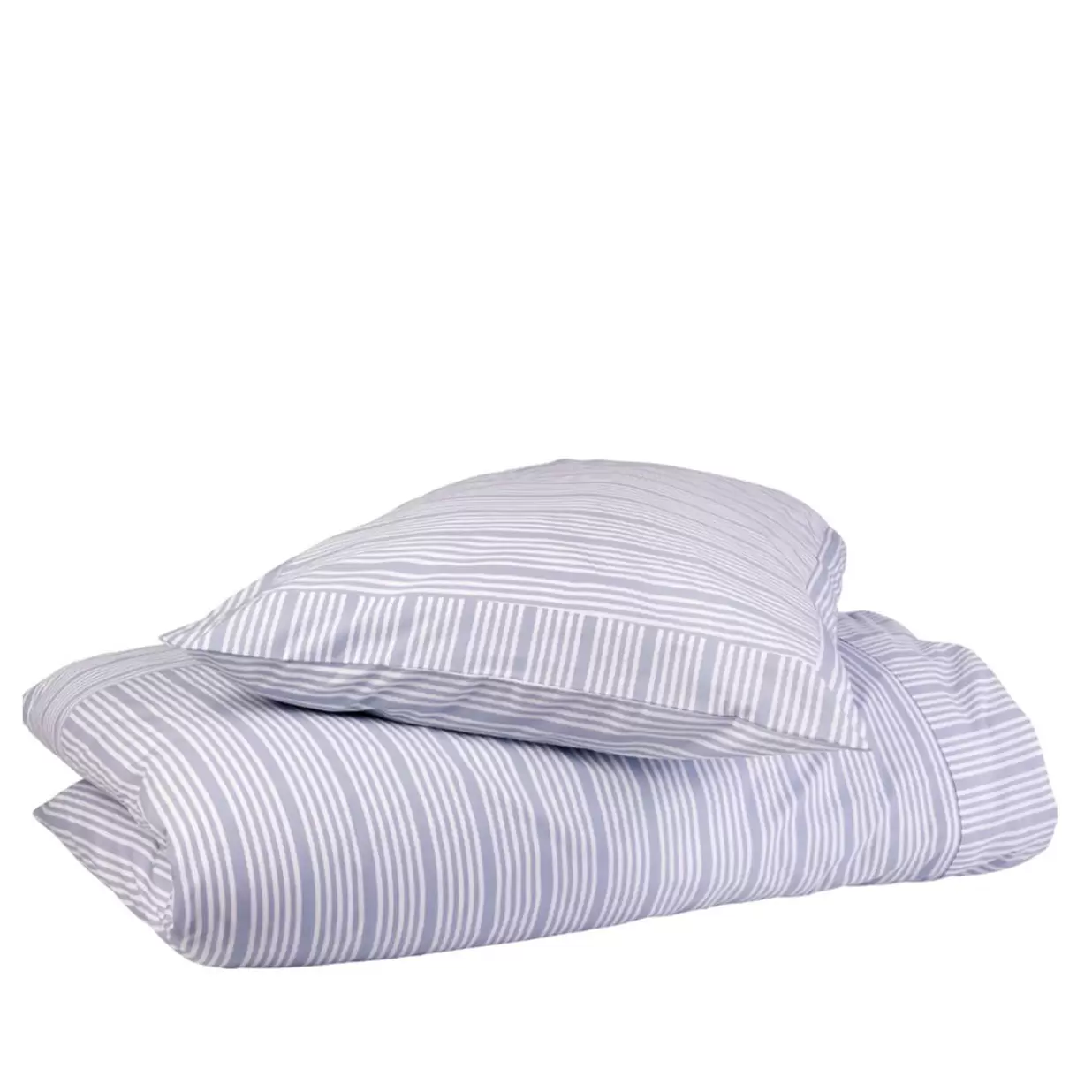 Sengetøj 140x200 cm støvet blå striber