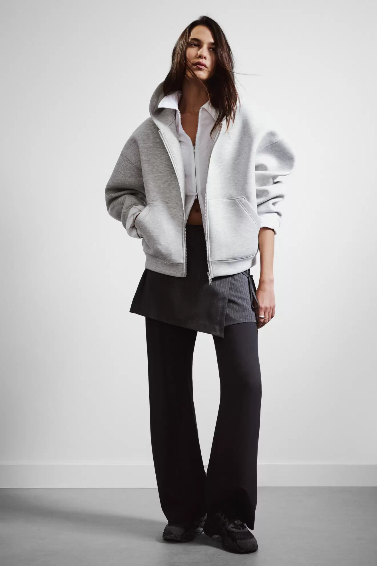 OVERSIZED SCUBA ZIP-HOODIE