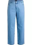 Wide leg jeans med høj talje