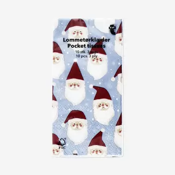 Santa pocket tissues - 10 pcs