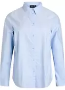 Langærmet skjorte i bomuld