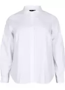 Langærmet skjorte i bomuld