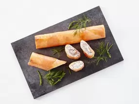 Lakseroulade m/ flødeost